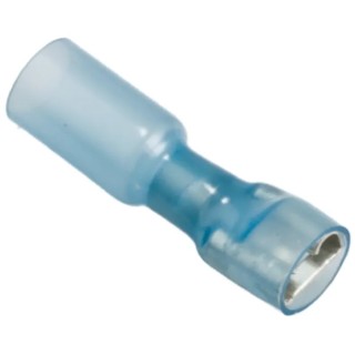 TE Connectivity Blue Insulated Female DuraSeal Spade Connector Crimp 6.6 x 0.8 mm Tab Size 16 AWG to 14 AWG 177469-000