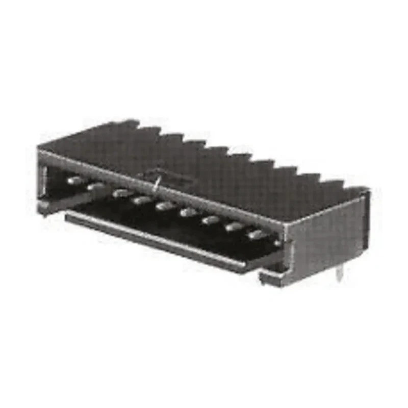 TE Connectivity AMPMODU MOD II Series Right Angle Through Hole PCB Header 8 Contacts 2.54 mm Pitch 1 Row Shrouded 5-103361-6