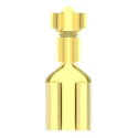 TE Connectivity FASTIN-FASTON .250 Yellow Uninsulated Female Spade Connector Crimp 6.35 x 0.81 mm Tab Size 42282-1