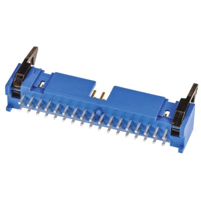 TE Connectivity AMP-LATCH Series Straight Through Hole PCB Header, 34 Contact, 2.54 mm Pitch, 2 Row, Shrouded 3-1761608-1