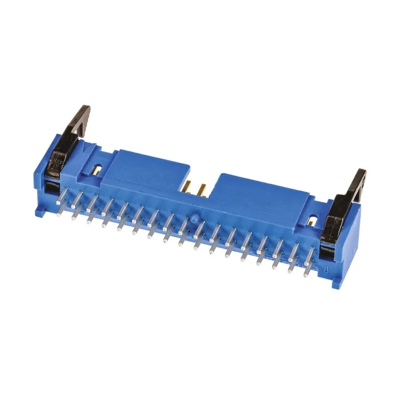 TE Connectivity AMP-LATCH Series Straight Through Hole PCB Header, 34 Contact, 2.54 mm Pitch, 2 Row, Shrouded 3-1761608-1