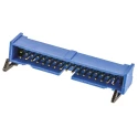 TE Connectivity AMP-LATCH Series Straight Through Hole PCB Header, 34 Contact, 2.54 mm Pitch, 2 Row, Shrouded 3-1761608-1
