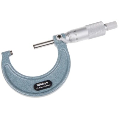 Mitutoyo External Micrometre 25-50 mm, Accuracy ±0.002 mm, Resolution 0.01 mm 103-138