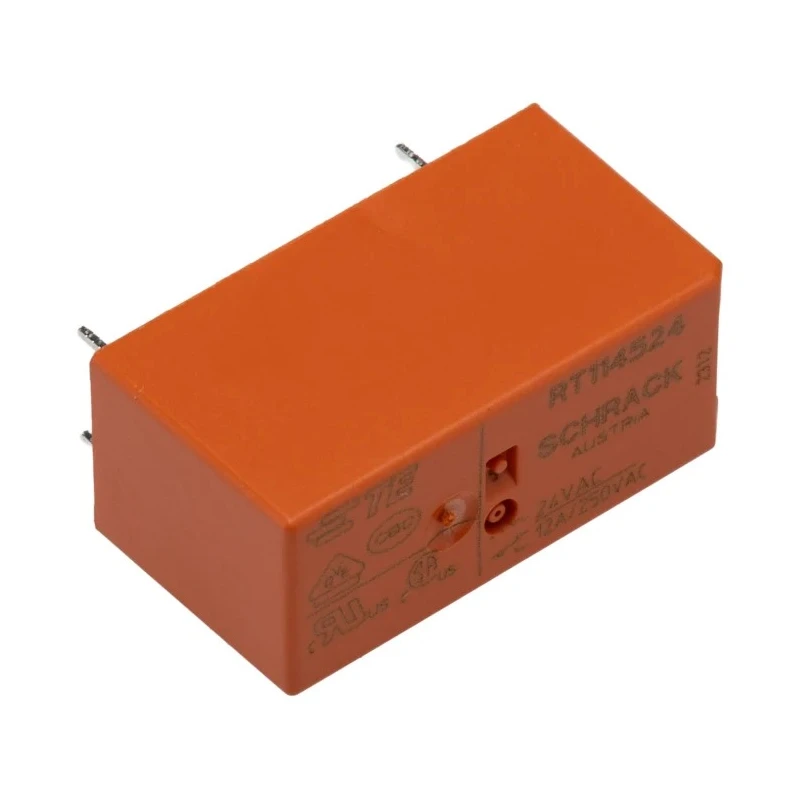 TE Connectivity PCB Power Relay 24V ac Coil 12A Switching Current SPDT RT114524