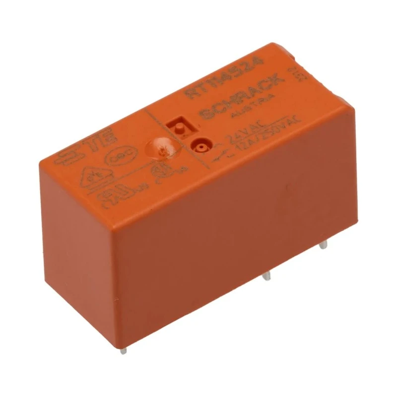 TE Connectivity PCB Power Relay 24V ac Coil 12A Switching Current SPDT RT114524
