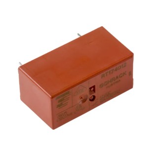 TE Connectivity Power Relay PCB Mount SPDT 12V DC Coil 10A Switching Current RT174012