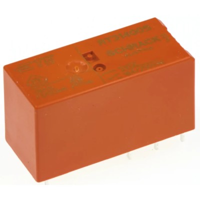TE Connectivity Power Relay 5V DC Coil, 16A Switching Current, SPDT PCB Mount RT314005