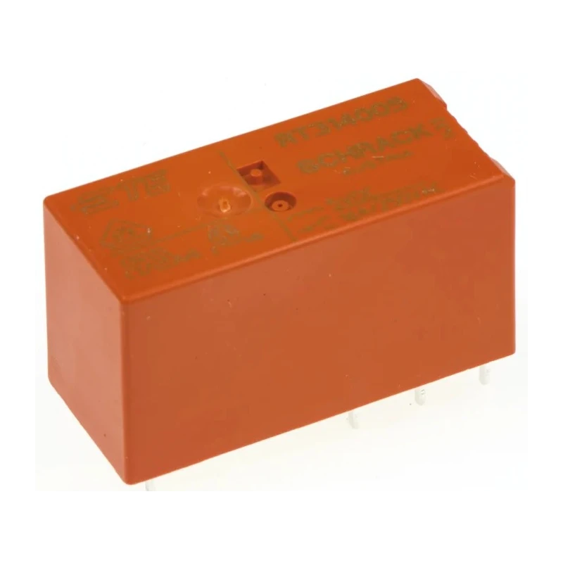 TE Connectivity Power Relay 5V DC Coil, 16A Switching Current, SPDT PCB Mount RT314005