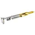 TE Connectivity Mini-Universal MATE-N-LOK Series Male Crimp Terminal 7A Current Gold Plating Brass Contact 170359-3
