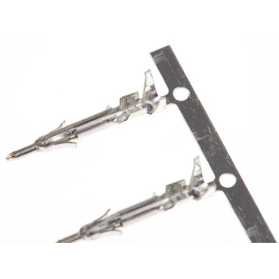TE Connectivity Mini-Universal MATE-N-LOK Series Male Crimp Terminal 7A Current 22-18 AWG Brass Tin Plating 170360-1