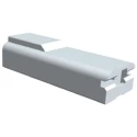 TE Connectivity 1 Way Polyamide 66 Crimp Terminal Housing, 6.35 mm Tab Size, Natural 1544456-1