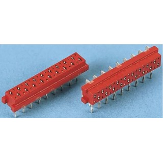 TE Connectivity Micro-MaTch Series 4-Contact 2 Row 2.54 mm Pitch Straight Through Hole PCB Socket 230V 1.5A 215079-4