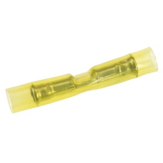 TE Connectivity PIDG Butt Splice Connector Yellow Insulated Tin 24AWG Crimp 22.61mm 323994