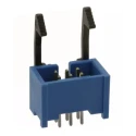 TE Connectivity AMP-LATCH Series Straight Through Hole PCB Header, 6 Contacts, 2.54 mm Pitch, 2 Row, Shrouded 2-1761606-1