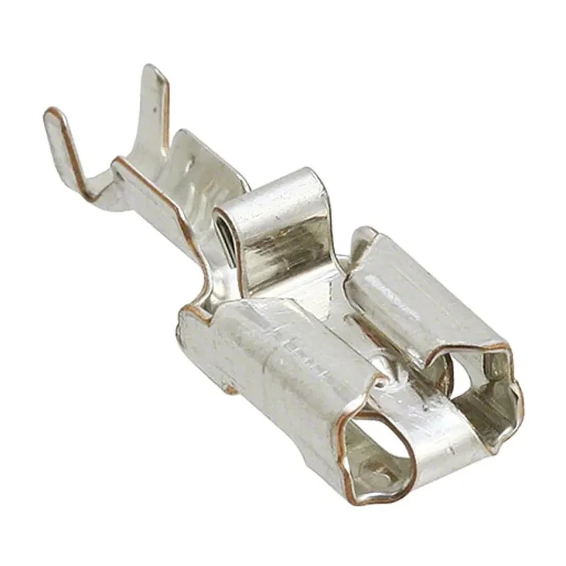 TE Connectivity Positive Lock .250 Mk I Black Uninsulated Female Spade Connector Crimp 6.35 x 0.81 mm Tab Size 160773-6