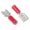 TE Connectivity PIDG FASTON .250 Red Insulated Female Spade Connector Crimp 6.35 x 0.81 mm Tab Size 9-160583-5