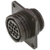 TE Connectivity CPC Straight 14 Way Panel Circular Connector Female Black Thermoplastic Housing Threaded Mount 182641-1