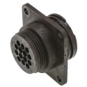 TE Connectivity CPC Straight 14 Way Panel Circular Connector Female Black Thermoplastic Housing Threaded Mount 182641-1
