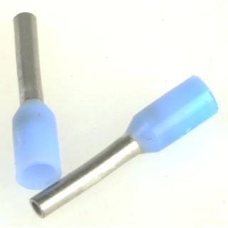 TE Connectivity Insulated Crimp Bootlace Ferrule 0.75 mm Pin Diameter 6 mm Pin Length, Light Blue, 23 AWG 966066-1