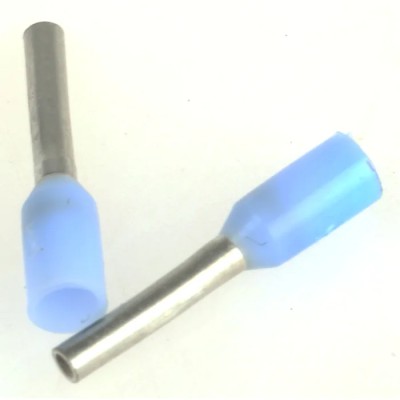 TE Connectivity Insulated Crimp Bootlace Ferrule 0.75 mm Pin Diameter 6 mm Pin Length, Light Blue, 23 AWG 966066-1