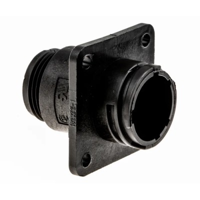 TE Connectivity Circular Connector, 9 Contacts, Panel Mount Socket, Male, IP67 Rated, 600V, 13A, Thermoplastic 182922-1