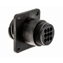 TE Connectivity Circular Connector, 9 Contacts, Panel Mount Socket, Male, IP67 Rated, 600V, 13A, Thermoplastic 182922-1