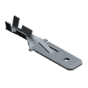 TE Connectivity FASTIN-FASTON .250 Black Uninsulated Male Spade Connector, Crimp, 0.81 x 6.35 mm Tab Size 20 AWG to 928934-2