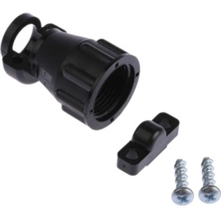 TE Connectivity CPC Series Cable Clamp Shell Size 11 Black, 31.75mm Length, 20 Contacts 1-206062-4