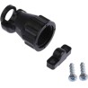 TE Connectivity CPC Series Cable Clamp Shell Size 11 Black, 31.75mm Length, 20 Contacts 1-206062-4