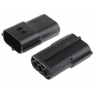 TE Connectivity Econoseal J Mk II Automotive Connector Female Black Cable 3 Way Crimp Termination 174359-2