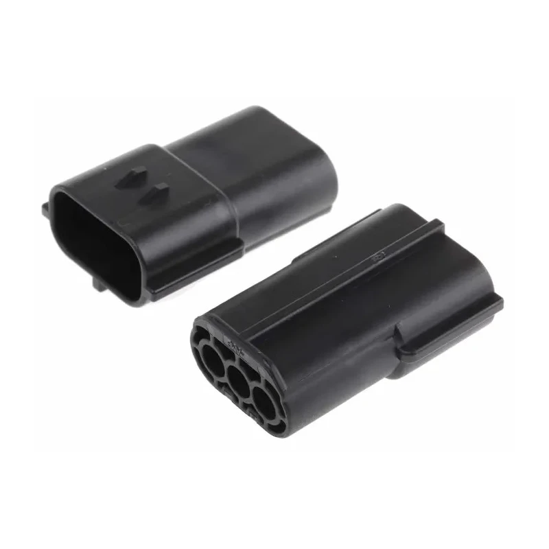 TE Connectivity Econoseal J Mk II Automotive Connector Female Black Cable 3 Way Crimp Termination 174359-2