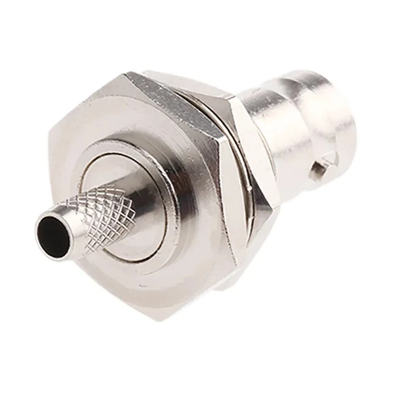TE Connectivity BNC Series Panel Mount Female Coaxial Connector 50 Ω, Straight Body Crimp 1-1337433-0