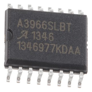Allegro Microsystems Stepper Motor Driver IC 30 V 650 mA 16-Pin SOIC A3966SLBTR-T