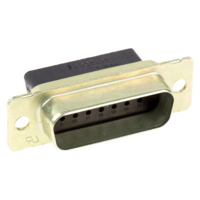 TE Connectivity AMPLIMITE HDP-20 15 Way Straight Cable D-Sub Connector Male 250V Steel Housing 205206-9