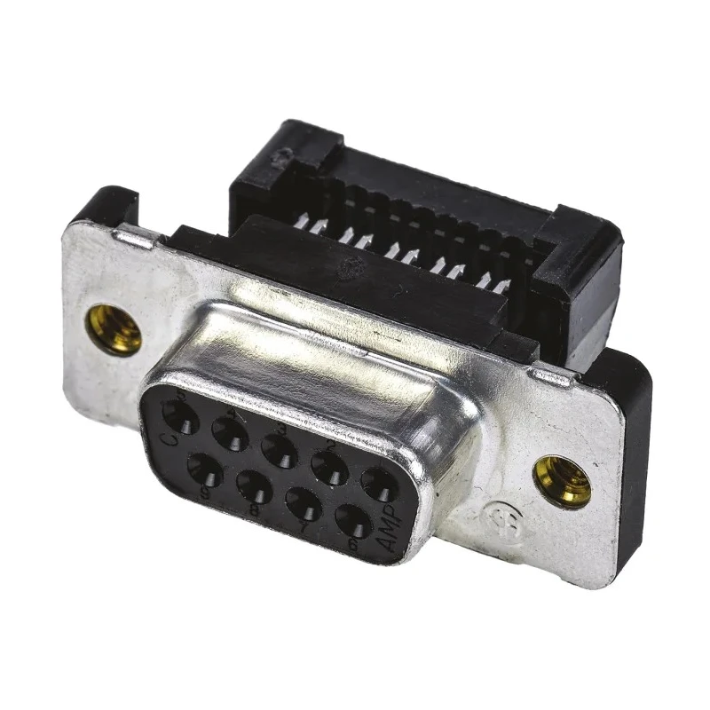 TE Connectivity Amplimite HDF-20 9 Way Right Angle 2.76 mm Pitch Cable D-Sub Connector Female 1658610-4