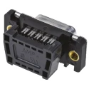 TE Connectivity Amplimite HDF-20 9 Way Right Angle 2.76 mm Pitch Cable D-Sub Connector Female 1658610-4