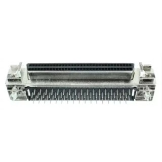 TE Connectivity AMPLIMITE .050 III 68 Way Right Angle 1.27 mm Pitch Through Hole Board Lock Female D-Sub Connector 1761028-4