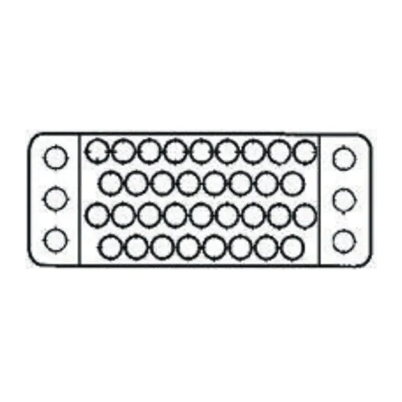 TE Connectivity M Female Connector Housing 3.81 mm Pitch 75 Way 6 Row Straight 201311-1