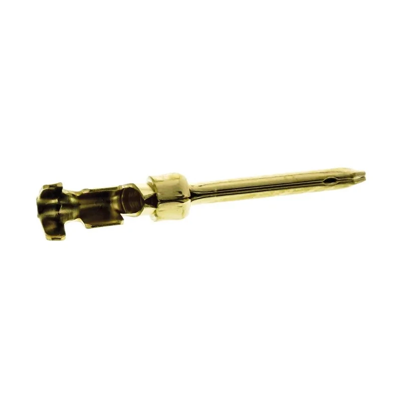 TE Connectivity AMPLIMITE HDP-20 Series Size 20 Male Crimp D-Sub Connector Contact Gold over Nickel Signal 24 AWG 66506-9