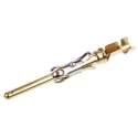TE Connectivity Male Crimp Circular Connector Contact Contact Size 16 Wire Size 20, 24AWG 13A 250V Brass Gold over 163086-2