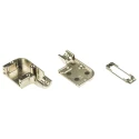 TE Connectivity AMPLIMITE Series Zinc Right Angle D-Sub Backshell 15 Way Strain Relief 5745652-2