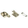 TE Connectivity AMPLIMITE Series Zinc Right Angle D-Sub Backshell 15 Way Strain Relief 5745652-2