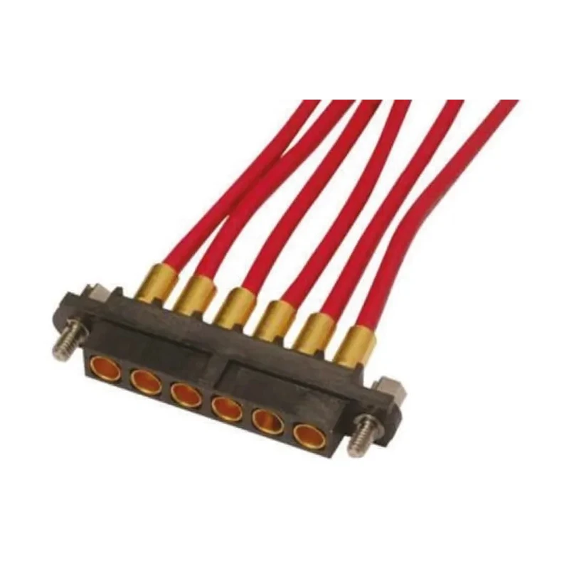 HARWIN Datamate Mix-Tek Series Straight Panel PCB Socket 6-Contact 1 Row 4 mm Pitch Crimp M80-4000000F1-06-327-00-000