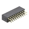 HARWIN M50 Series Straight Through Hole PCB Socket, 20-Contact, 2 Row, 1.27 mm Pitch, 12A, 1kV, Nylon Housing M50-3001045