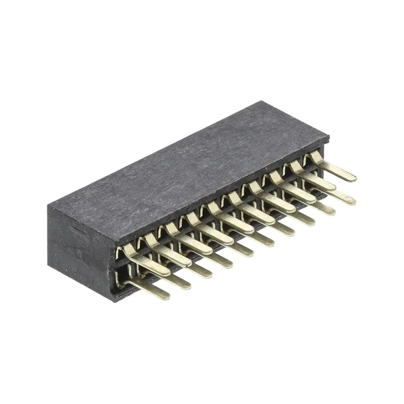 HARWIN M50 Series Straight Through Hole PCB Socket, 20-Contact, 2 Row, 1.27 mm Pitch, 12A, 1kV, Nylon Housing M50-3001045