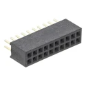 HARWIN M50 Series Straight Through Hole PCB Socket, 20-Contact, 2 Row, 1.27 mm Pitch, 12A, 1kV, Nylon Housing M50-3001045