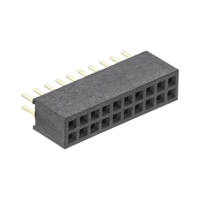 HARWIN M50 Series Straight Through Hole PCB Socket, 20-Contact, 2 Row, 1.27 mm Pitch, 12A, 1kV, Nylon Housing M50-3001045