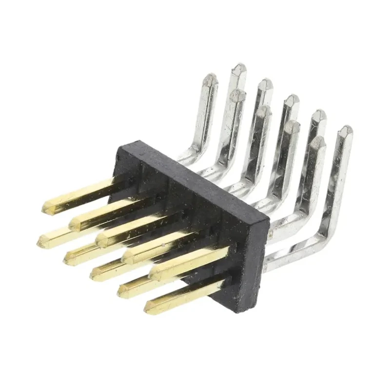 HARWIN Archer M50 Series Right Angle Through Hole Pin Header, 10 Contacts, 1.27 mm Pitch, 2 Row, Unshrouded M50-3900542