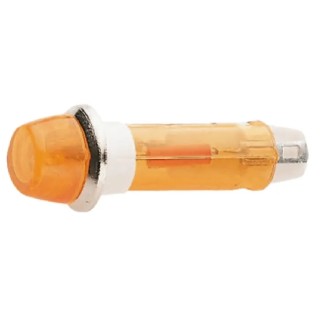 CAMDENBOSS Orange Panel Mount Indicator 503 Series, 8 mm Mount Hole Size, Solder Tab Termination, 240V IND5032405-240-T/AMB