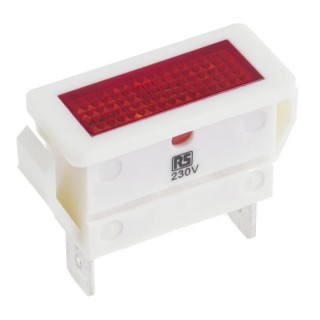 Arcolectric (Bulgin) Ltd Panel Mount Indicator 250V 16A Red Neon Light Solder Tab Termination C0430FQNCE
